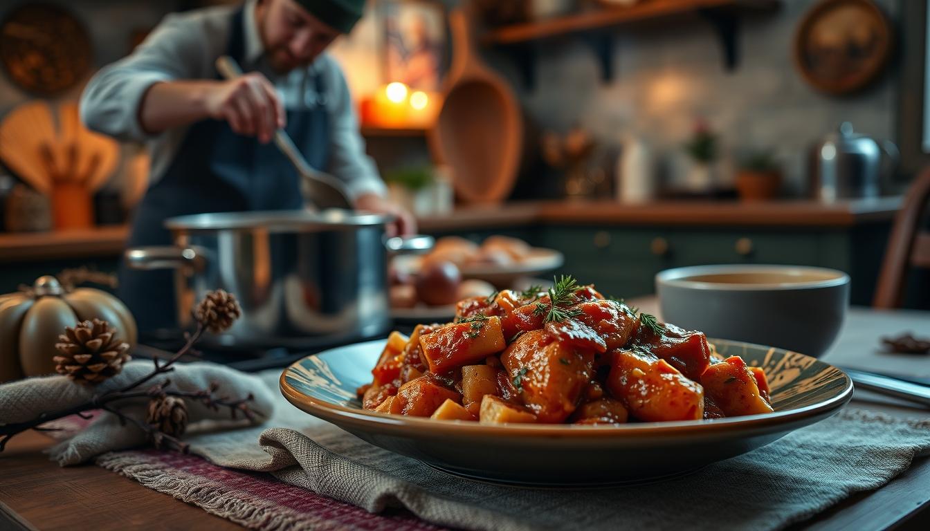 Measured baking ingredients prepared on a counter